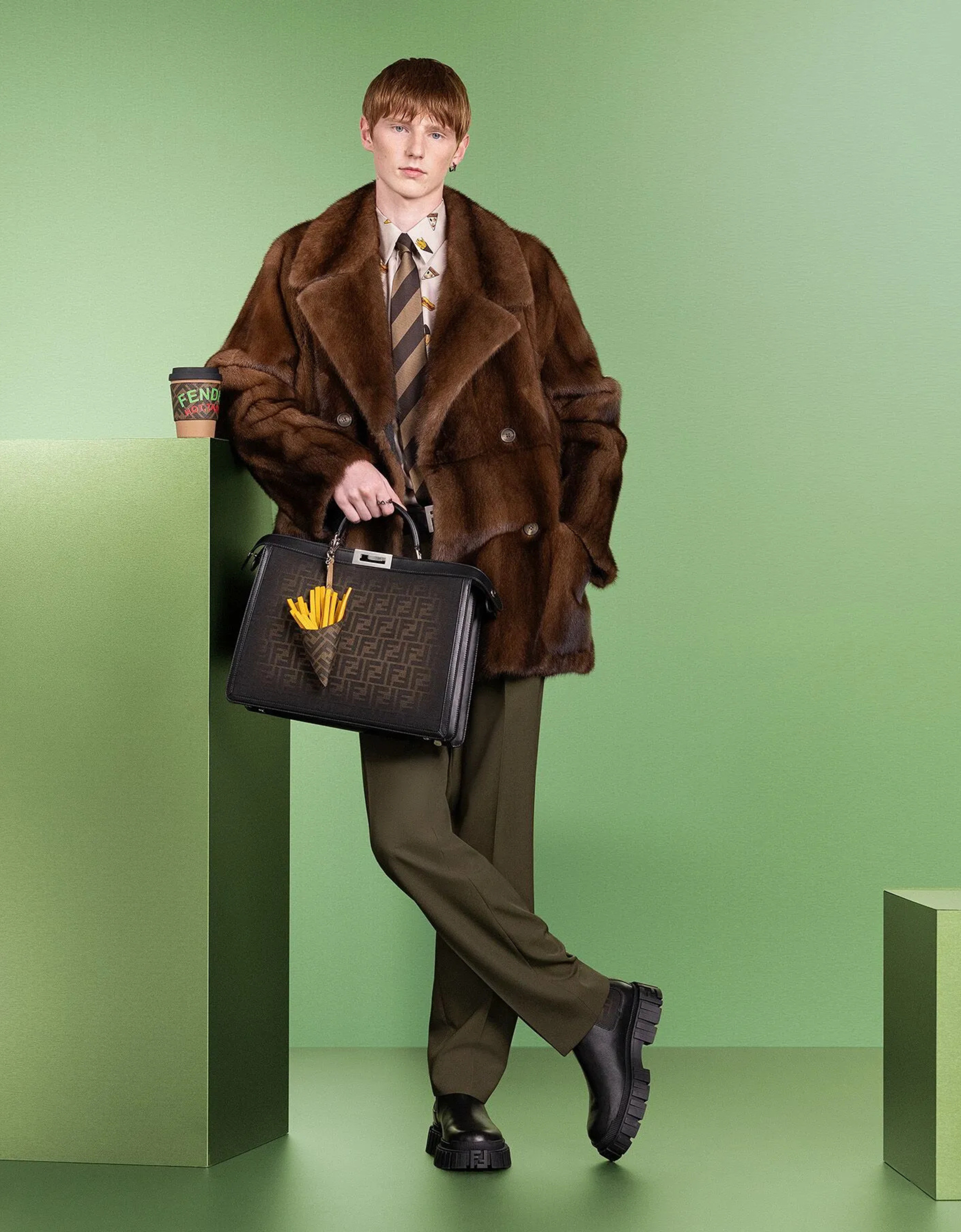 Riley Sykes - Fendi - Winter Holiday - Mens Fashion - Campaign - Winter gifts