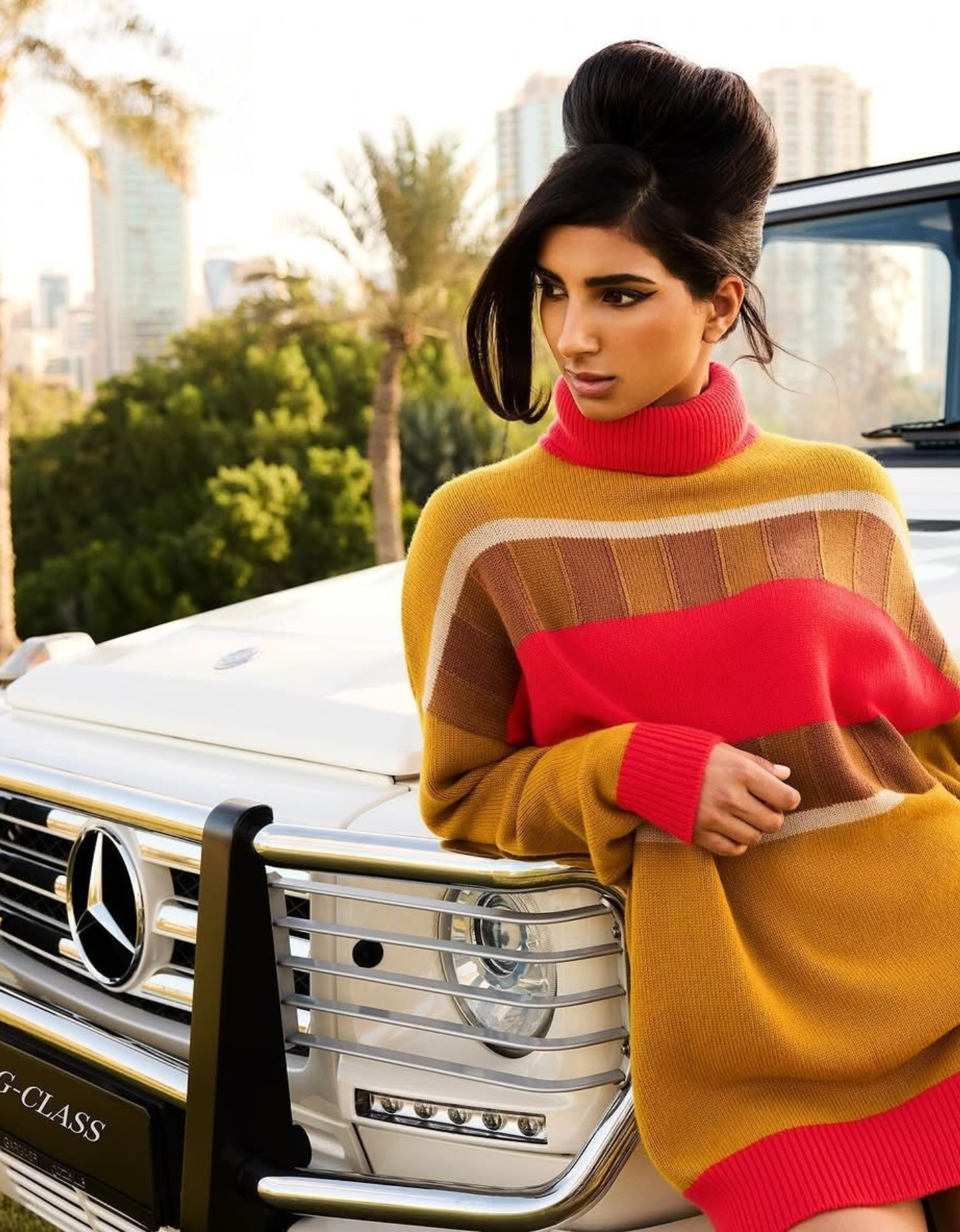 Zahra Hussain - BOSS Model Management - Vogue Arabia - Mercedes Benz